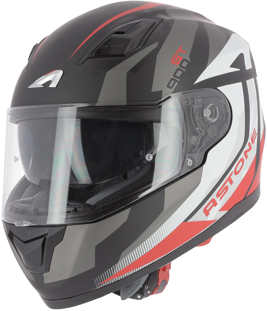 Astone GT900 Alpha Helm, weiss-rot, Größe XS
