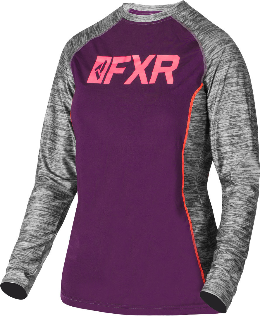 FXR Helium X Tech Damen Funktionsshirt, grau-lila, Größe XL