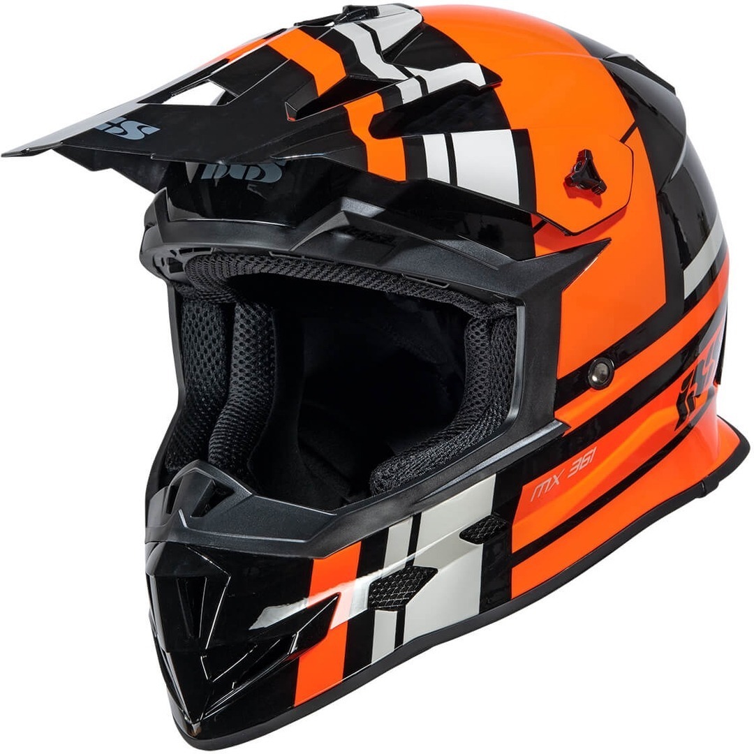 IXS 361 2.3 Motocross Helmet, black-orange, Size XL, black-orange, Size XL