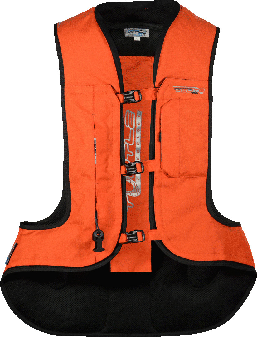 Helite Turtle 2.0 Airbag Vest, orange, størrelse XS