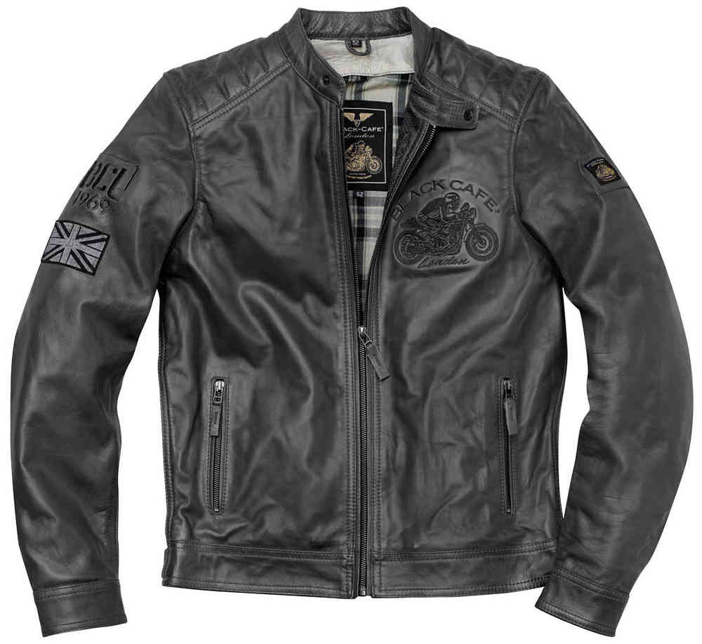 Black-Cafe London Bangkok Motorcycle Leather Jacket