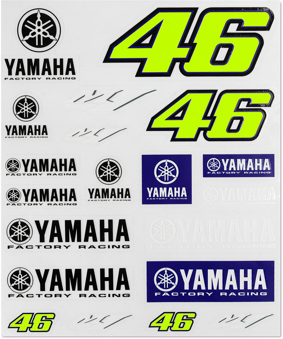 Stickers moto VR46 10x12 cm (9 pieces)