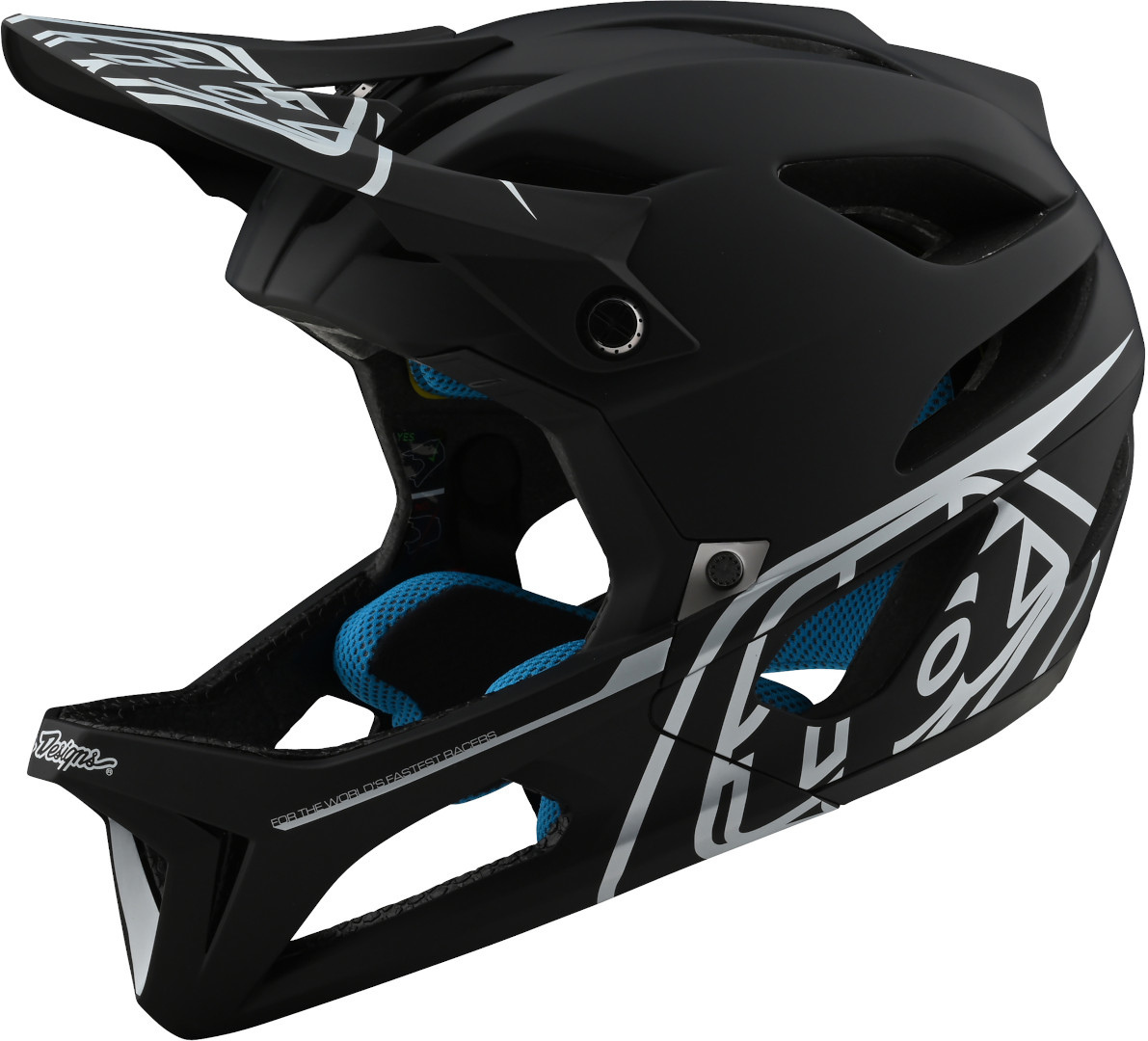 Troy Lee Designs Stage Stealth MIPS Helmet, black-silver, Size XL 2XL, black-silver, Size XL 2XL