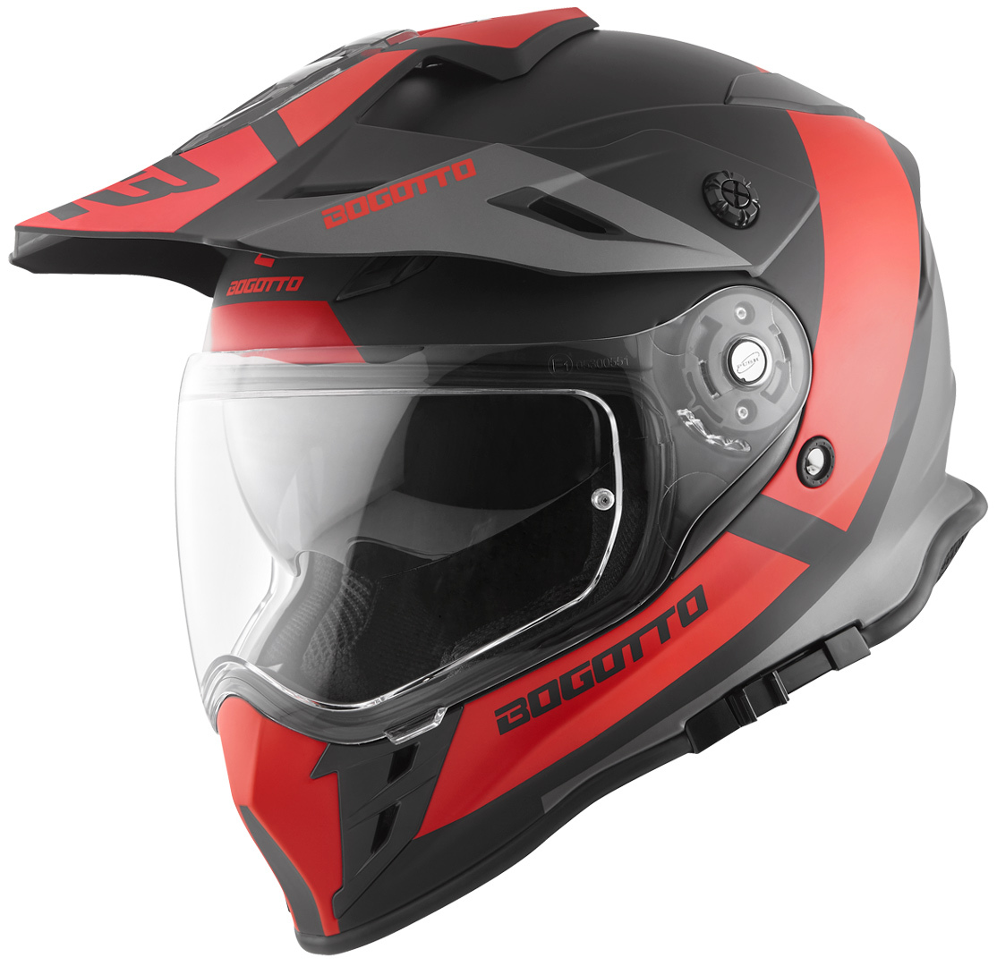 Bogotto V331 Pro Tour Enduro Helm, rood, afmeting M