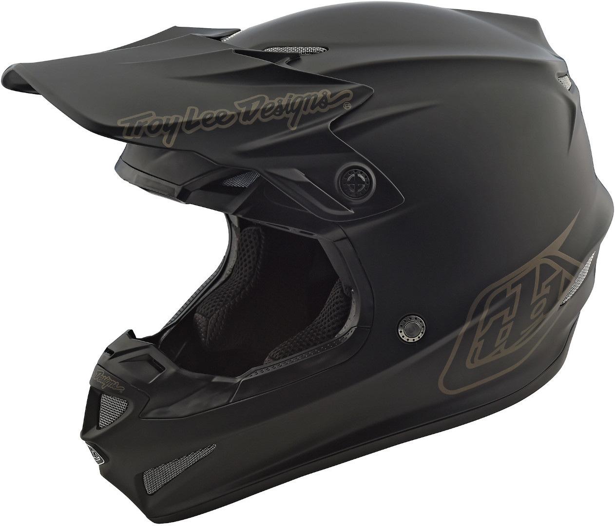 Troy Lee Designs SE4 PA Mono Motocross Helmet, black, Size 2XL, black, Size 2XL
