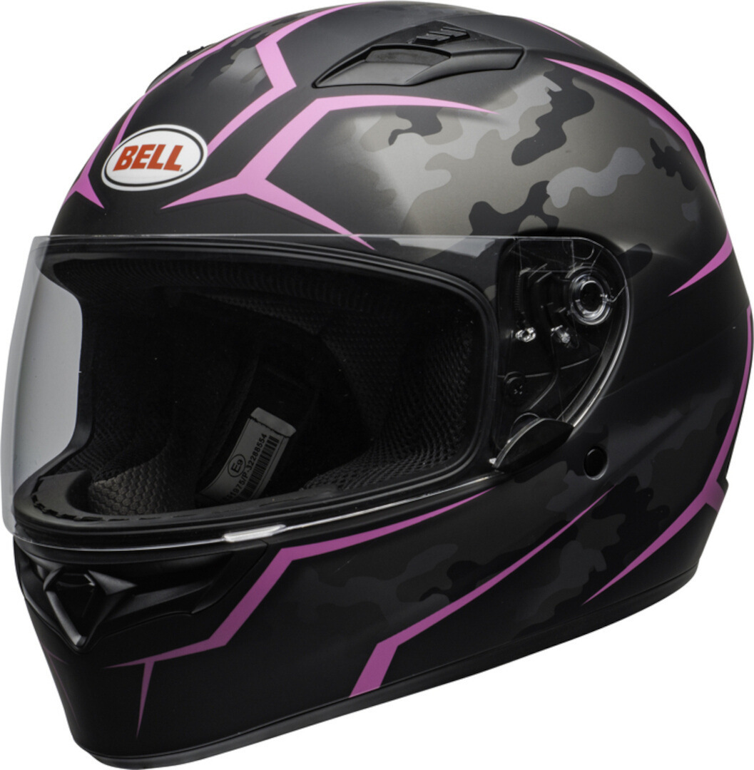 Bell Qualifier Stealth Camo Hjälm, svart-rosa, storlek L