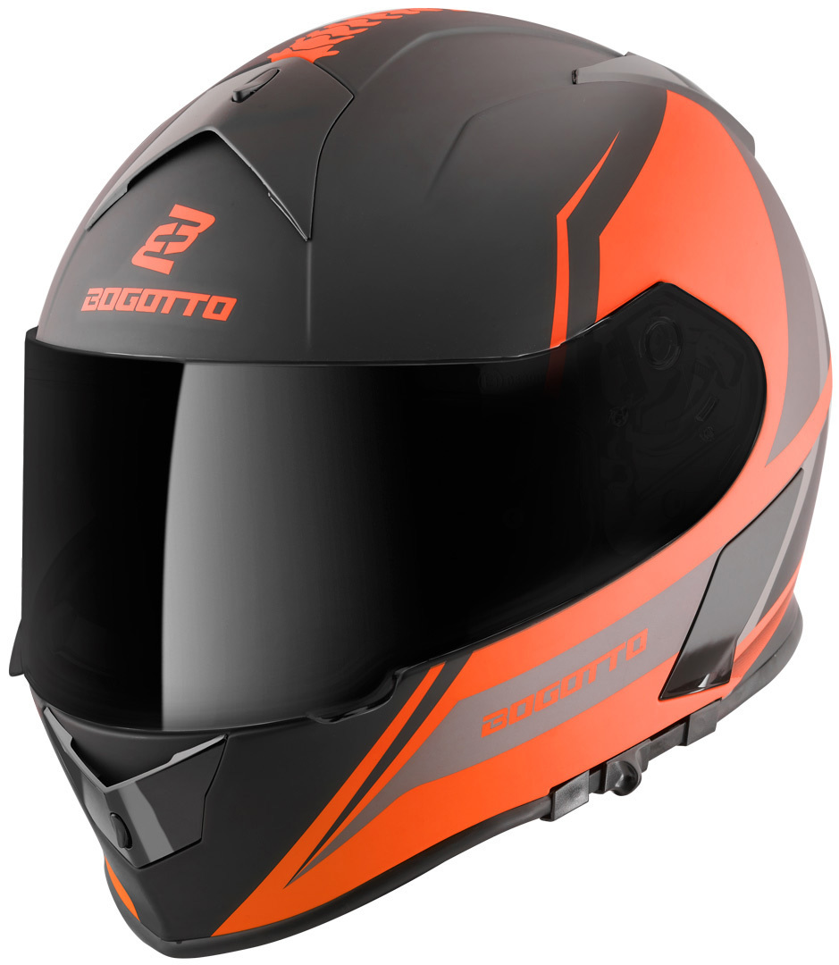 Bogotto V126 G-Evo Helm, schwarz-orange, Größe XL