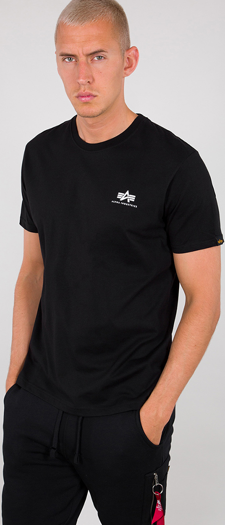 Alpha Industries Backprint T-shirt, svart, storlek M