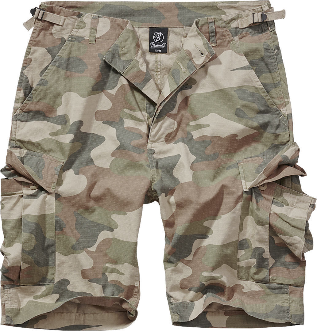 Brandit BDU Ripstop Shorts, grün-mehrfarbig, Größe 3XL für Männer