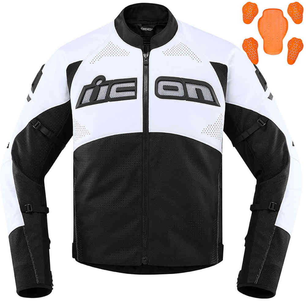 Icon Contra2 chaqueta de cuero / textil de motocicleta perforada - mejores  precios ▷ FC-Moto