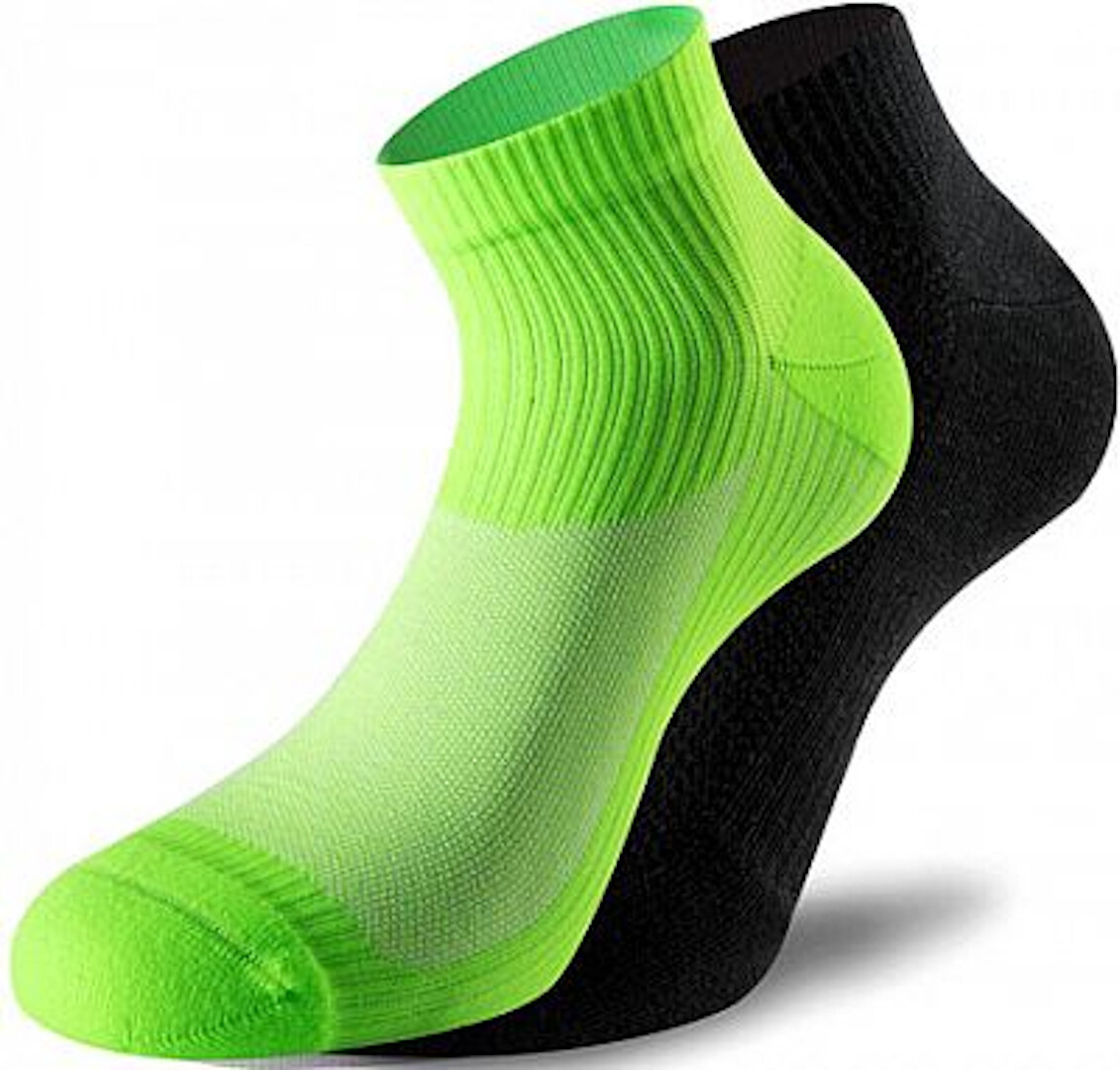 Lenz 3.0 Running Socken, schwarz-grün, Größe 39 - 41