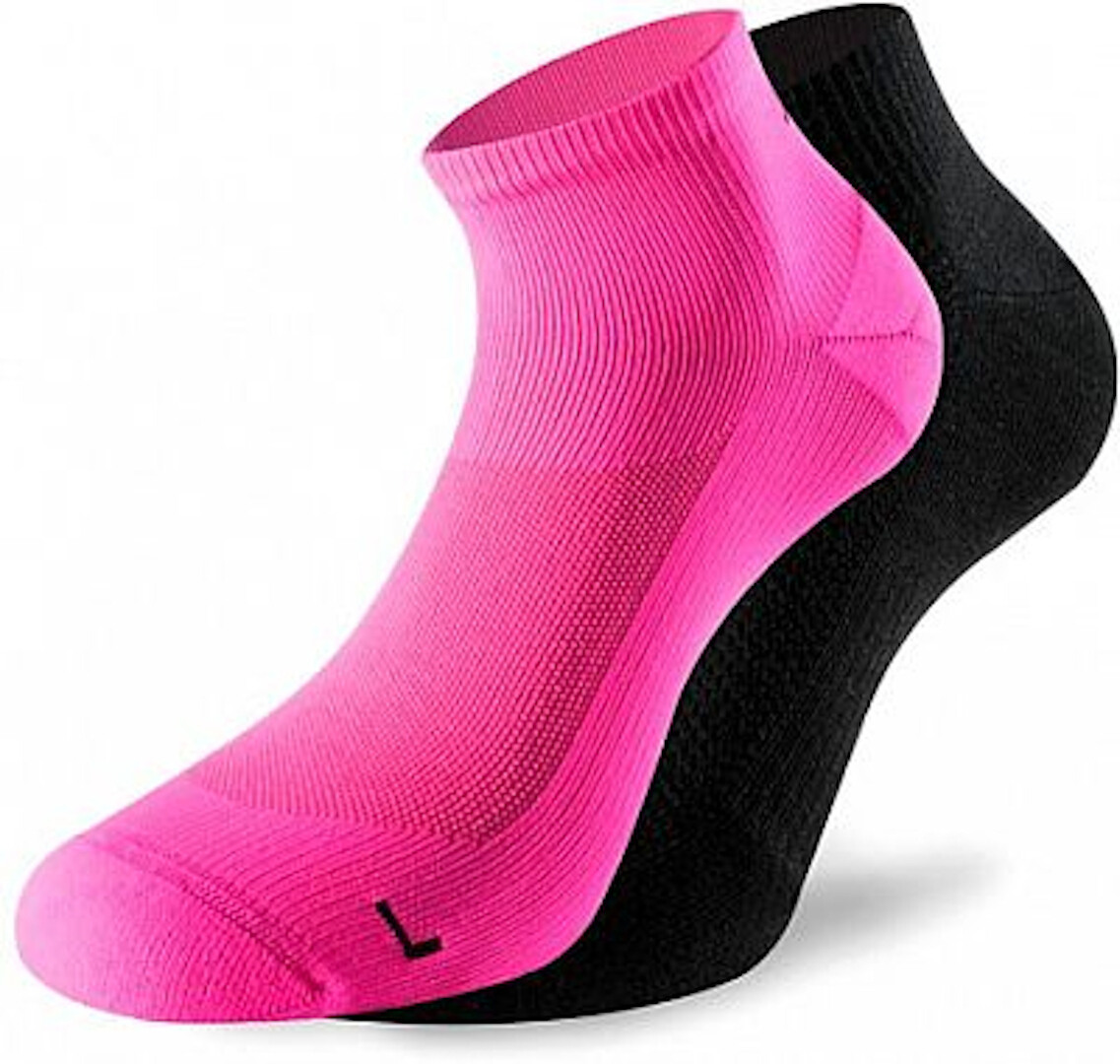 Lenz 3.0 Running Socken, schwarz-pink, Größe 35 - 38