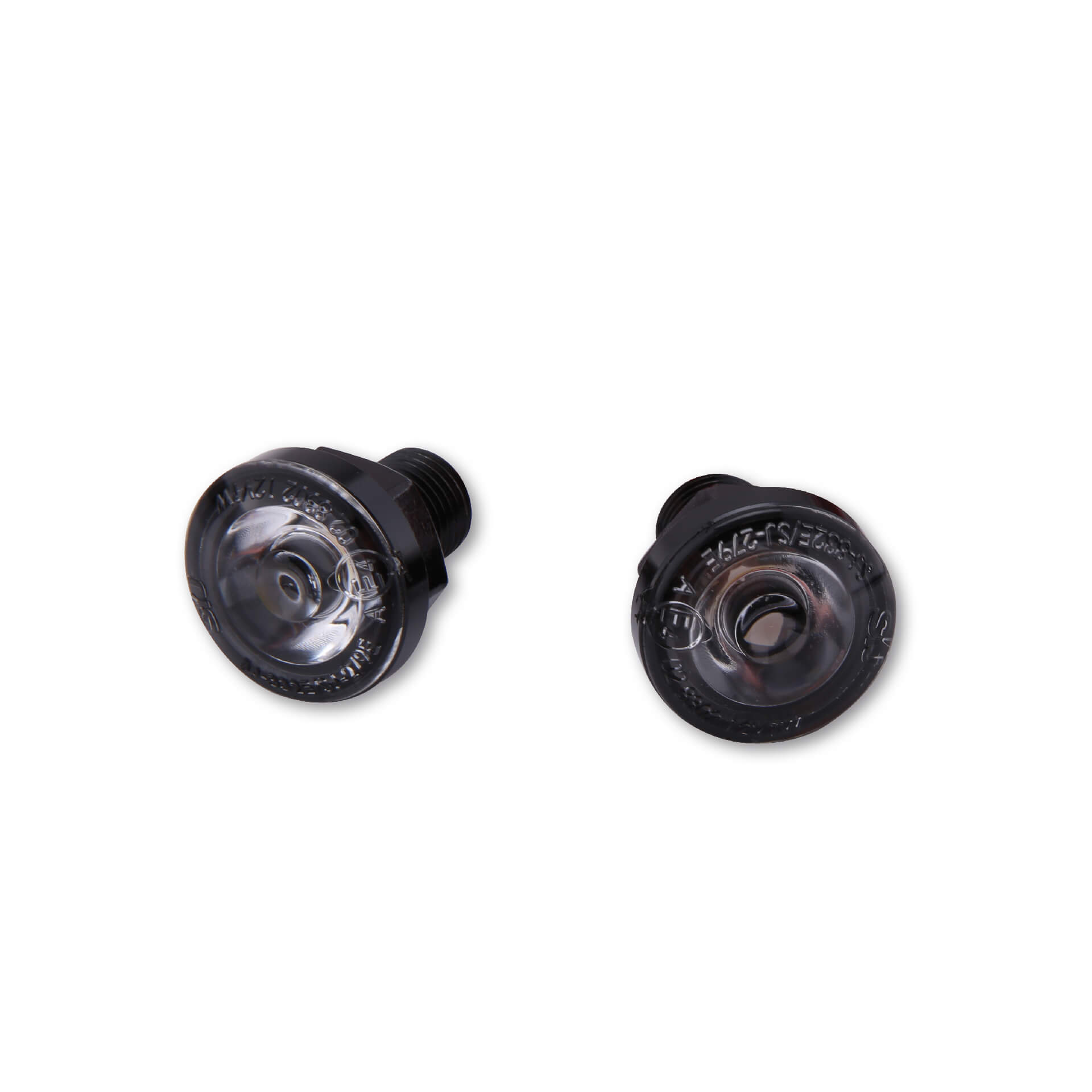 SHIN YO LED parking light, round, diameter 24.7 mm, with M12 screw, black, black