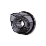 SHIN YO LED taillight MADISON, piastra di base rotonda nera, vetro colorato