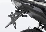 PROTECH registreringsskylt hållare kit inklusive reflektor och plåt ljus rostfritt stål / pulverlackerad aluminium svart