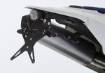 PROTECH registreringsskylt hållare kit inklusive reflektor och plåt ljus rostfritt stål / pulverlackerad aluminium svart