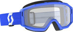 Scott Primal Clear 藍色摩托交叉護目鏡。