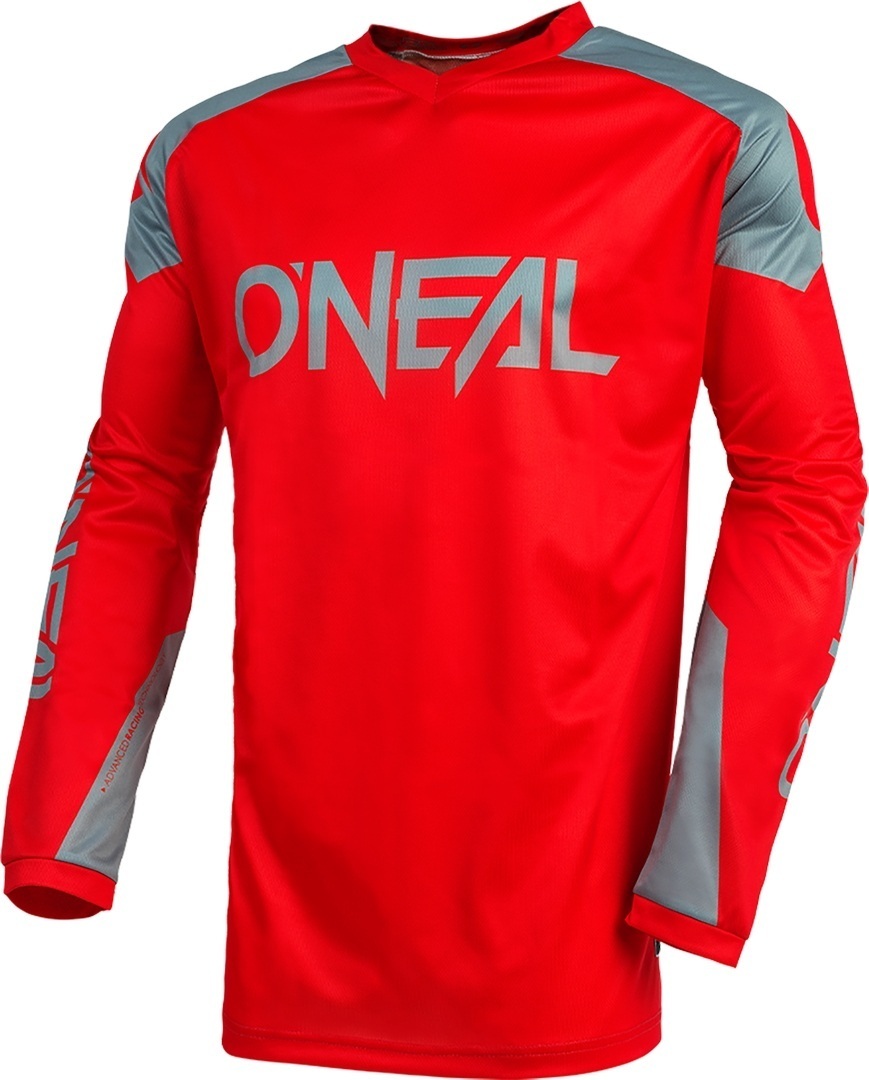 Oneal Matrix Ridewear Motocross Jersey, grau-rot, Größe XL
