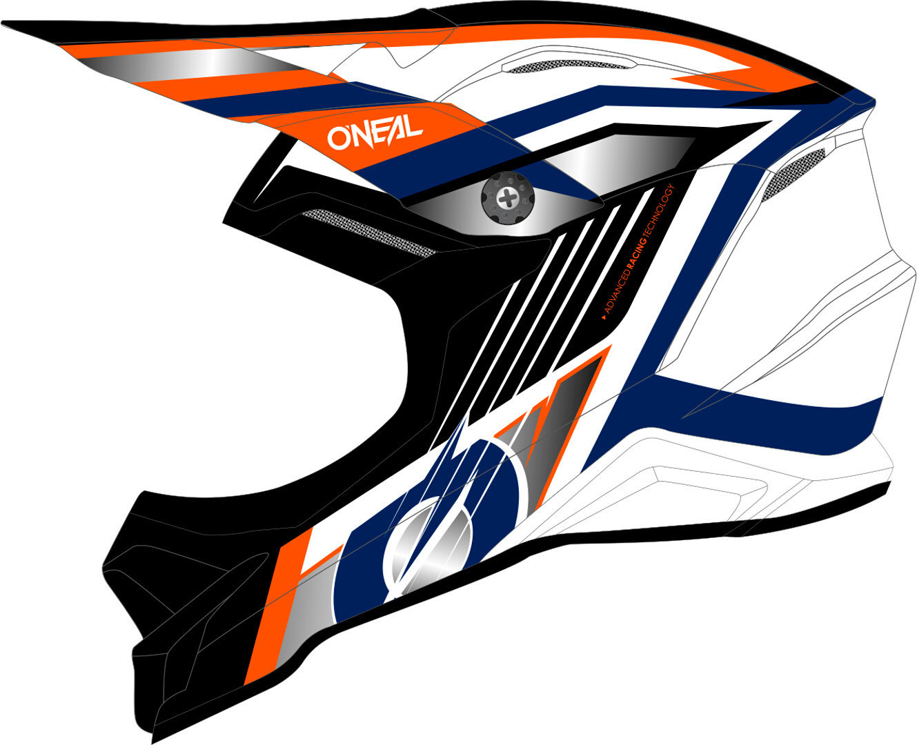 Oneal 3Series Vision, black-white-orange, Size L, black-white-orange, Size L