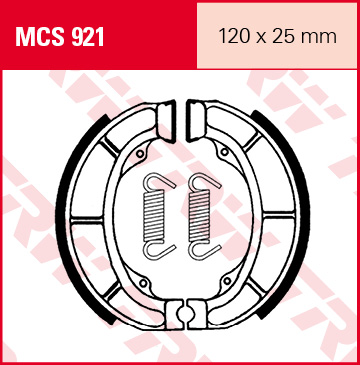 TRW Lucas Bremsbacken MCS921