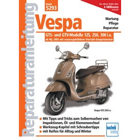 Motorbuch Vol. 5293 Reparationsvejledning Vespa GTS 250/300, 06-