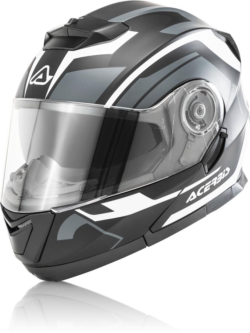 Acerbis Serel Graphics Helmet, black-grey, Size M, black-grey, Size M