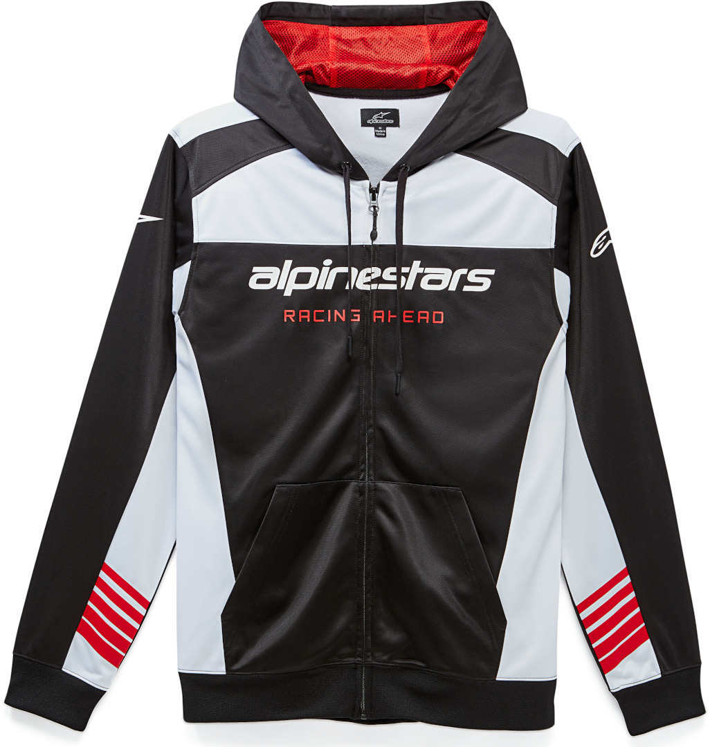 Alpinestars Sessions II Fleece Zip-hoodie, zwart-wit, afmeting L