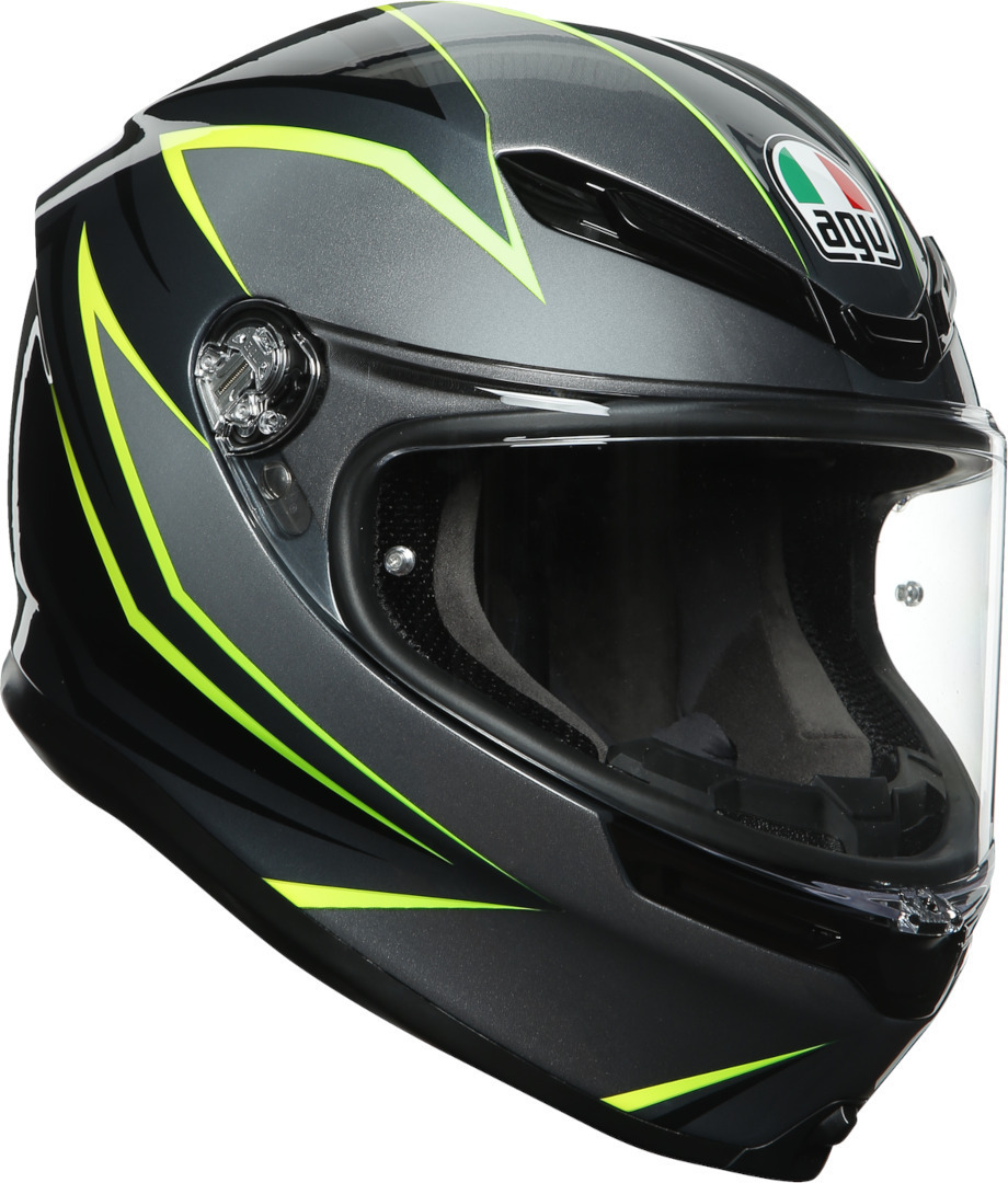 Image of AGV K-6 Flash casco, nero-grigio-verde, dimensione L