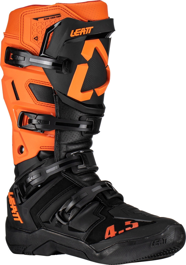Leatt 4.5 Motocross Boots, black-orange, Size 45 46, black-orange, Size 45 46