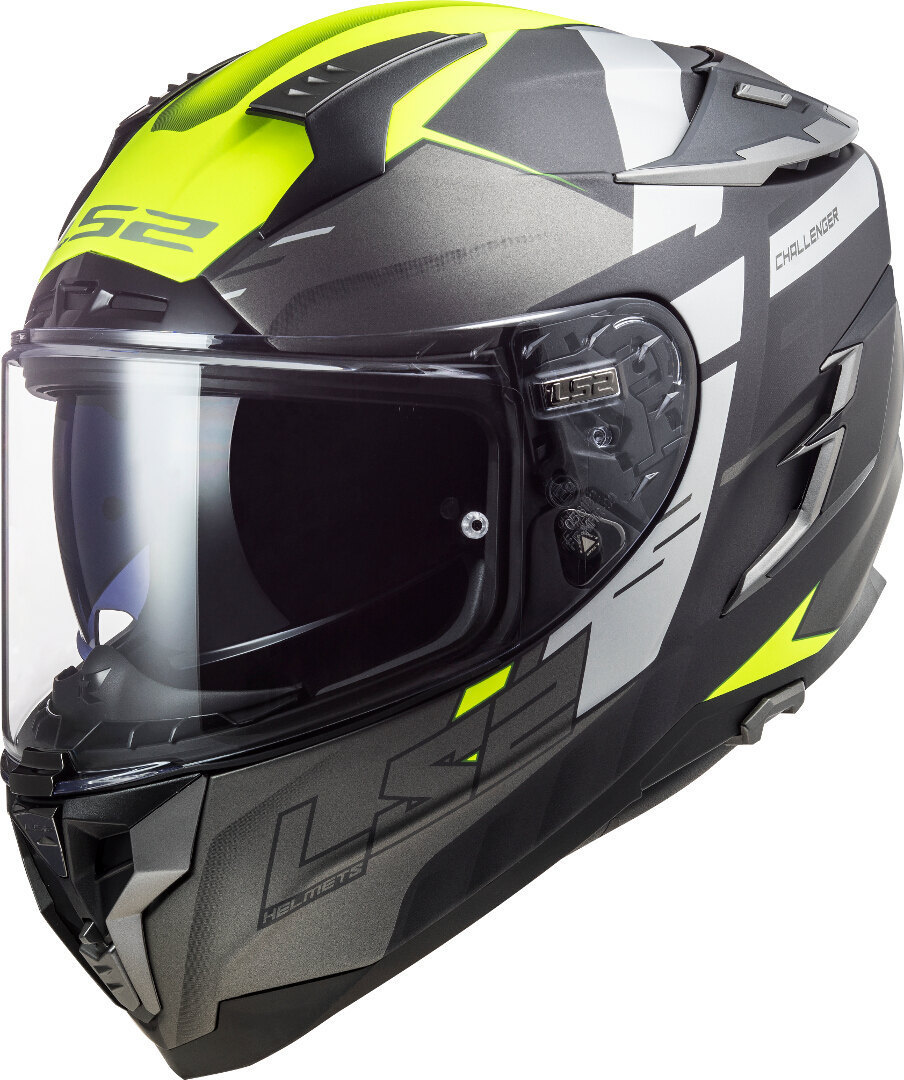 LS2 FF327 Challenger Allert Helmet, yellow, Size XL, yellow, Size XL