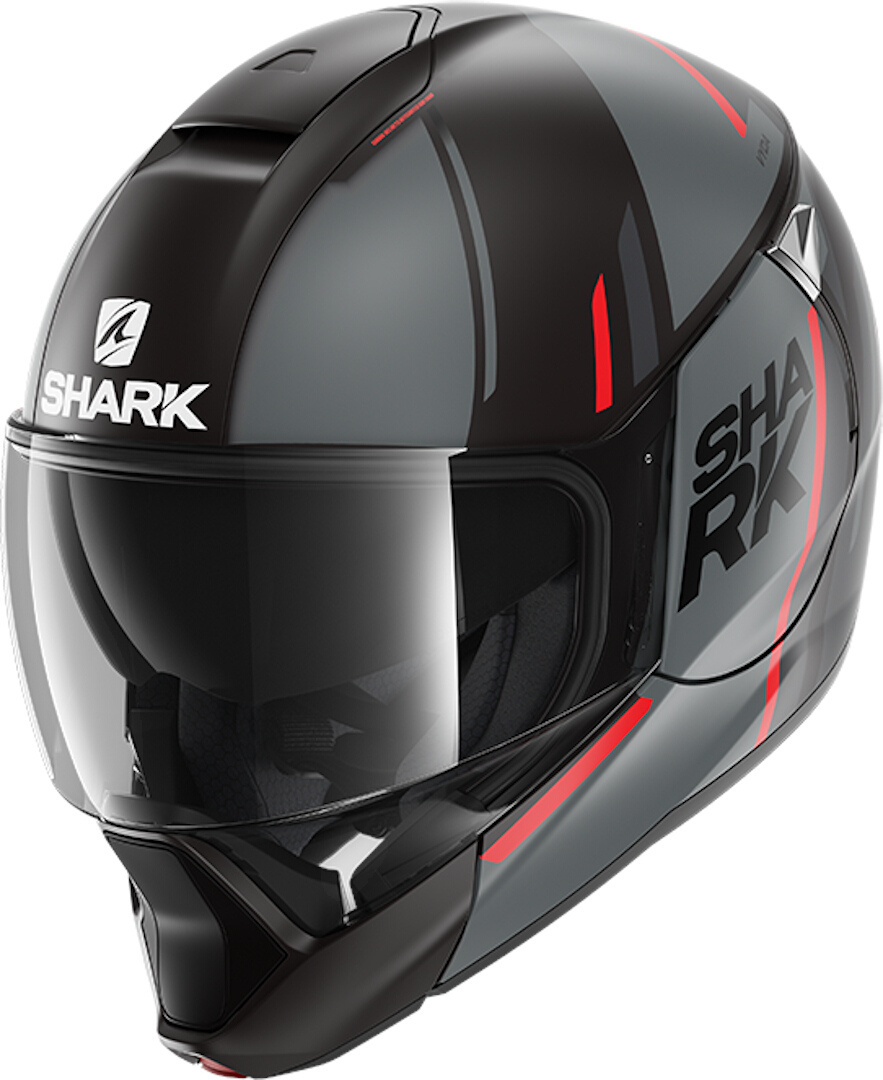 Shark Evojet Vyda Mat Helmet, black-red, Size L, black-red, Size L