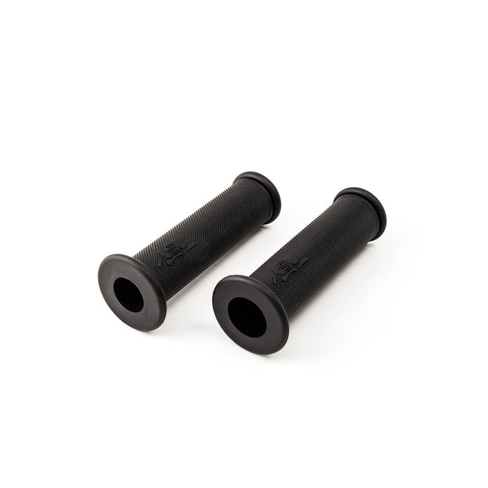 LSL Sport handlebar grip rubber, 7/8 inch (22.2 mm), 120 mm, black, hard, black