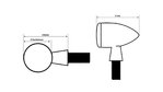 Indicatore della forcella HeinzBikes -C-Line CLASSIC 56mm (fino a 54mm) argento