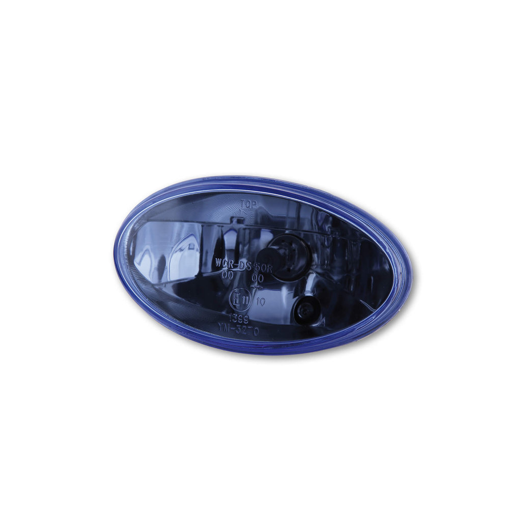HIGHSIDER H4 inserto ovale, di colore blu vetro chiaro, con luce di parcheggio