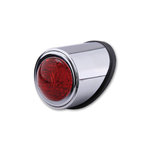 SHIN YO LED taillight OLD SCHOOL TYP1, cromo, vetro rosso, E-approvato
