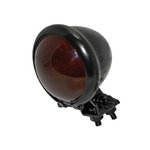SHIN YO LED taillight BATES STYLE, alloggiamento nero, vetro rosso