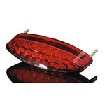 Shin YO NUMBER1 LED mini fanalino di coda, con luce targa, vetro rosso