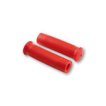 Gripy na řídítkách custom retrostyle pro 7/8palcová řídítka (22 mm) v červené barvě