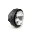 LSL Scrambler koplamp, golfplaten glas/H4, zwart-mat