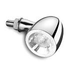 Kellermann LED indicator / positie licht Bullet 1000 PL wit, glanzend chroom, helder glas