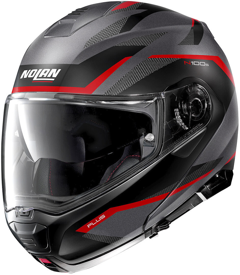 Nolan N100-5 Plus Overland N-Com Helmet, grey-silver, Size S, grey-silver, Size S