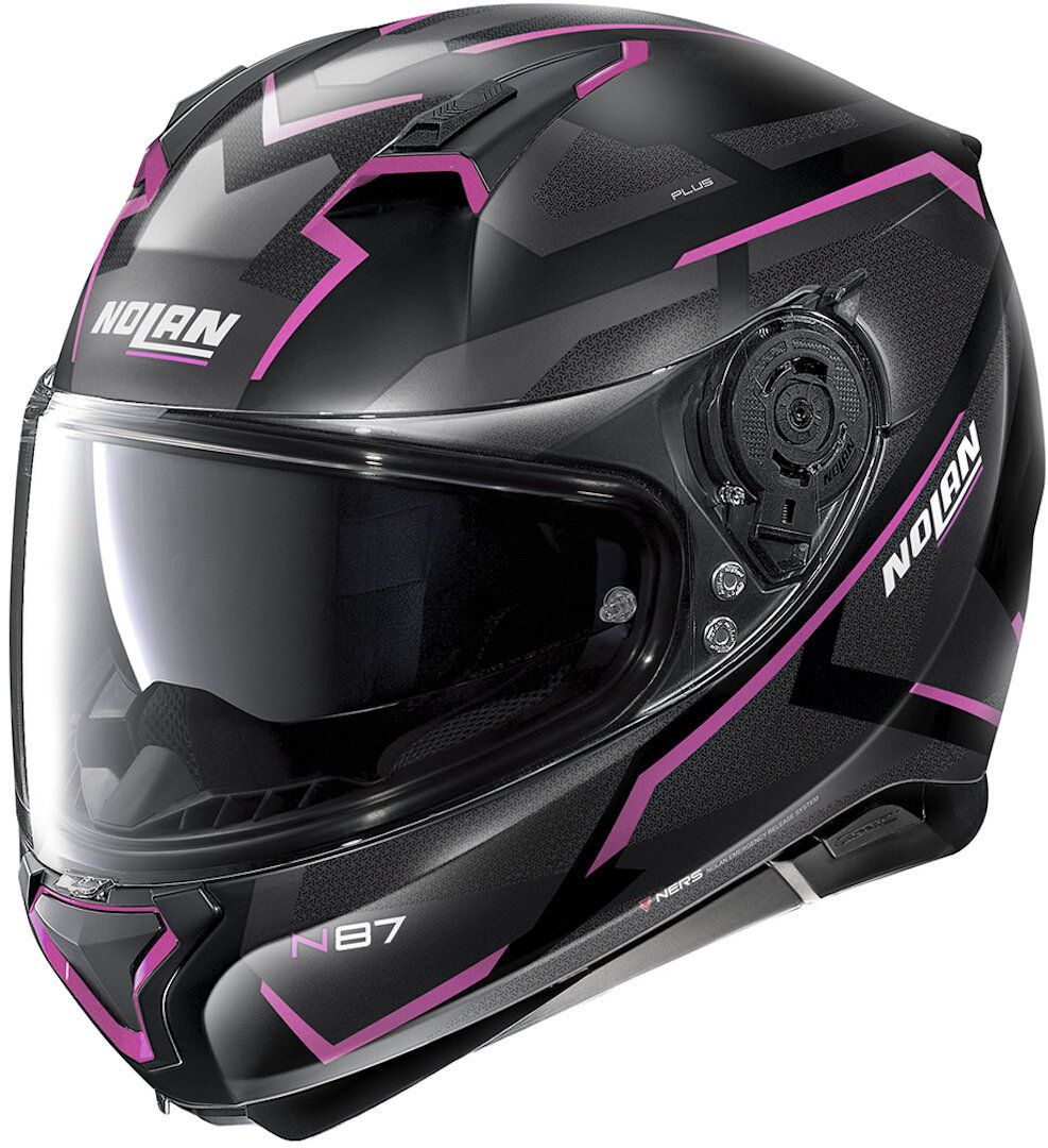 Nolan N87 Plus Overland N-Com Helmet, black-pink, Size XS, black-pink, Size XS