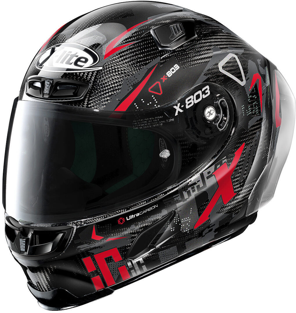 X-Lite X-803 RS Ultra Carbon Darko Helmet, black-red, Size XL, black-red, Size XL