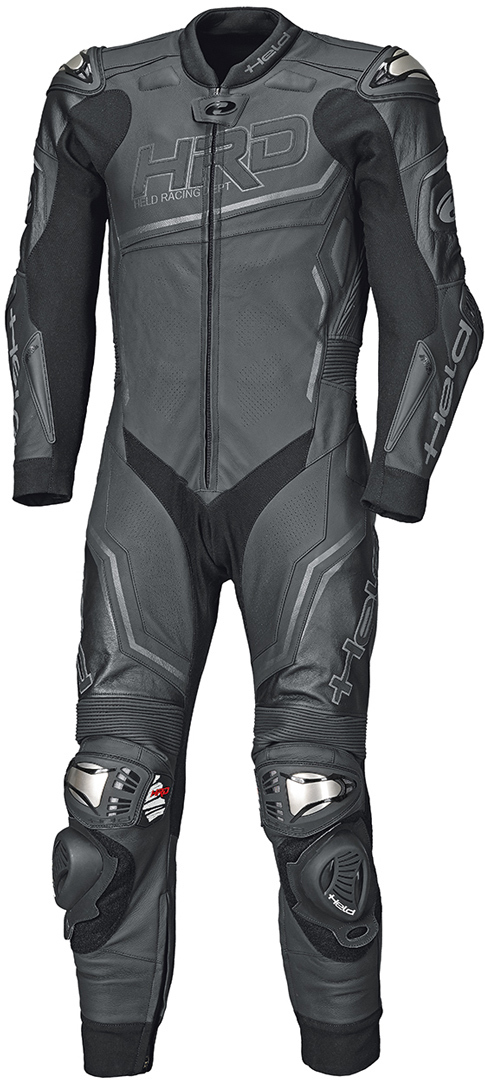 Held Slade II One Piece Motorcycle Leather Suit, black, Size 106, black, Size 106