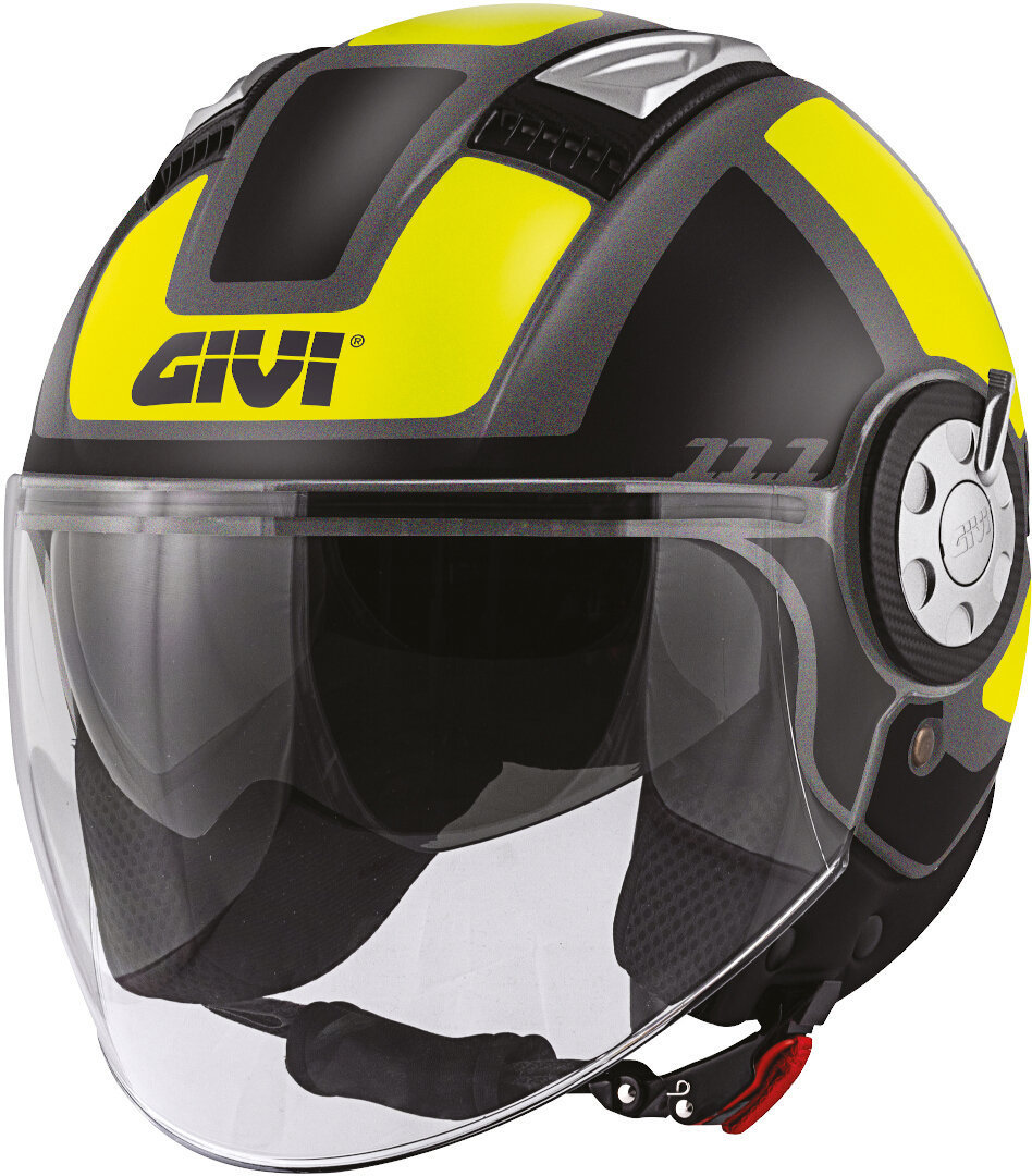 GIVI 11.1 Air Jet-R Class Jet Helm, zwart-geel, afmeting M