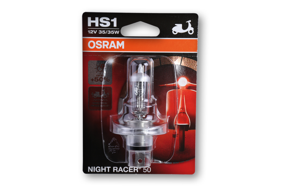 OSRAM HS1 Glühlampe, NIGHT RACER® 50, 12V 35/35W PX43t - günstig kaufen ▷  FC-Moto