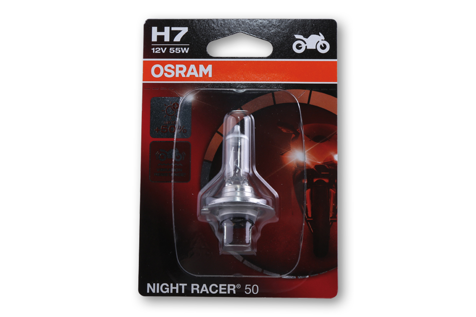 Retzmoto OSRAM Ampoule H7-12v 55w Night Racer 50 CULOT PX26D