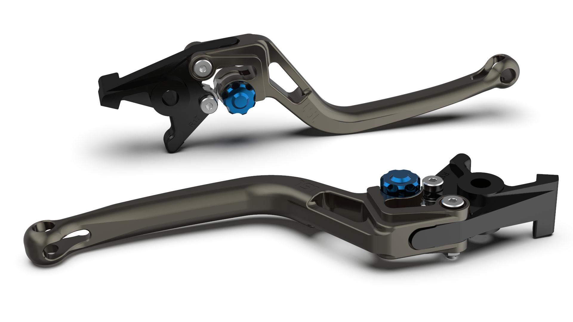 LSL Clutch lever BOW L34, anthracite/blue, blue