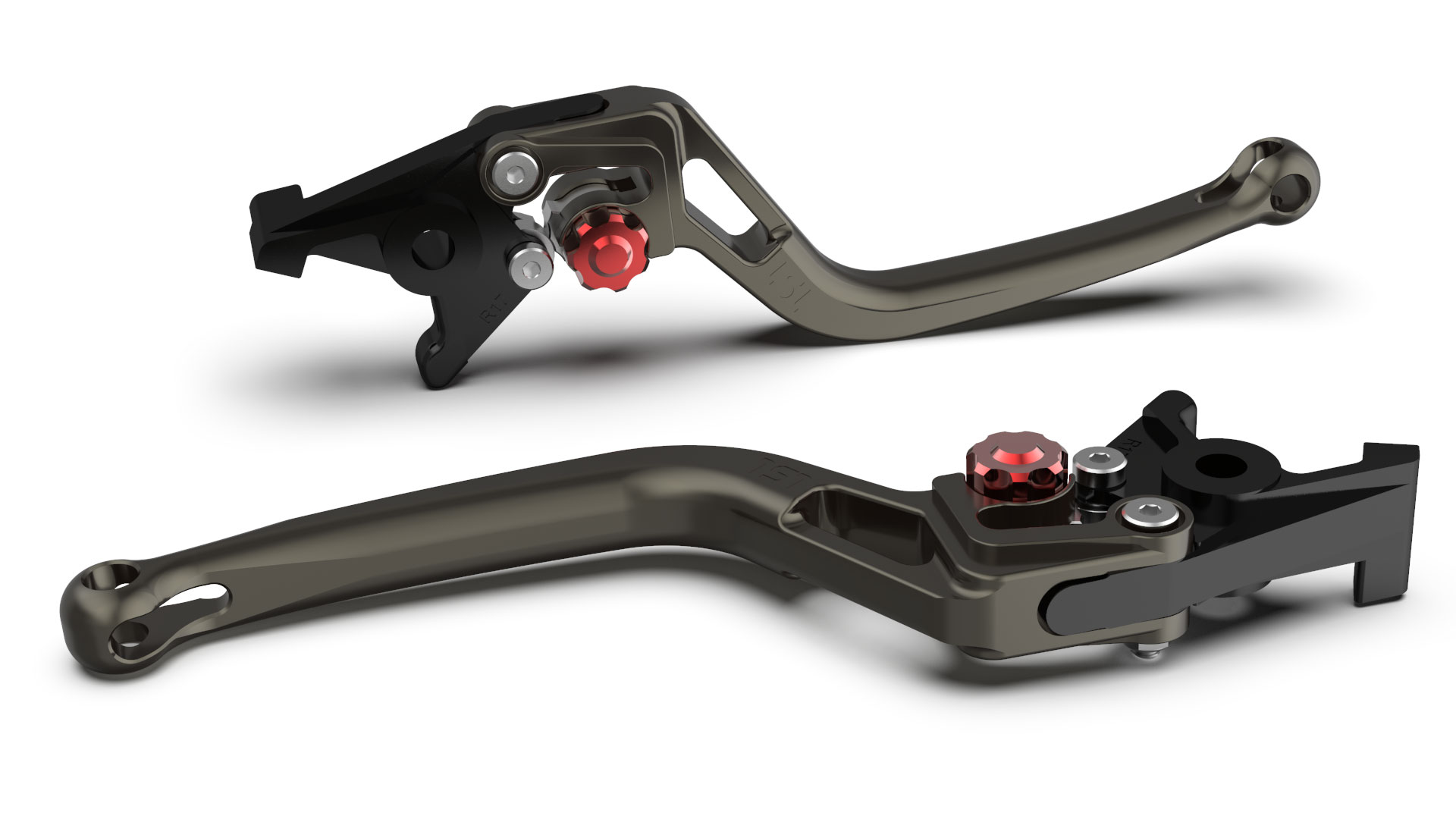 LSL Clutch lever BOW L34, anthracite/red, red