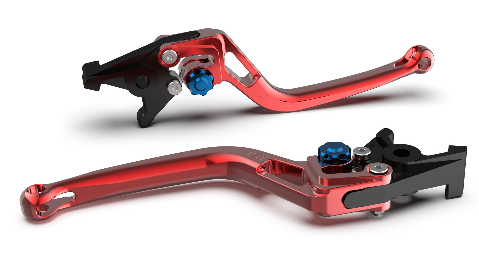 LSL Brake lever BOW R17, red/blue, blue